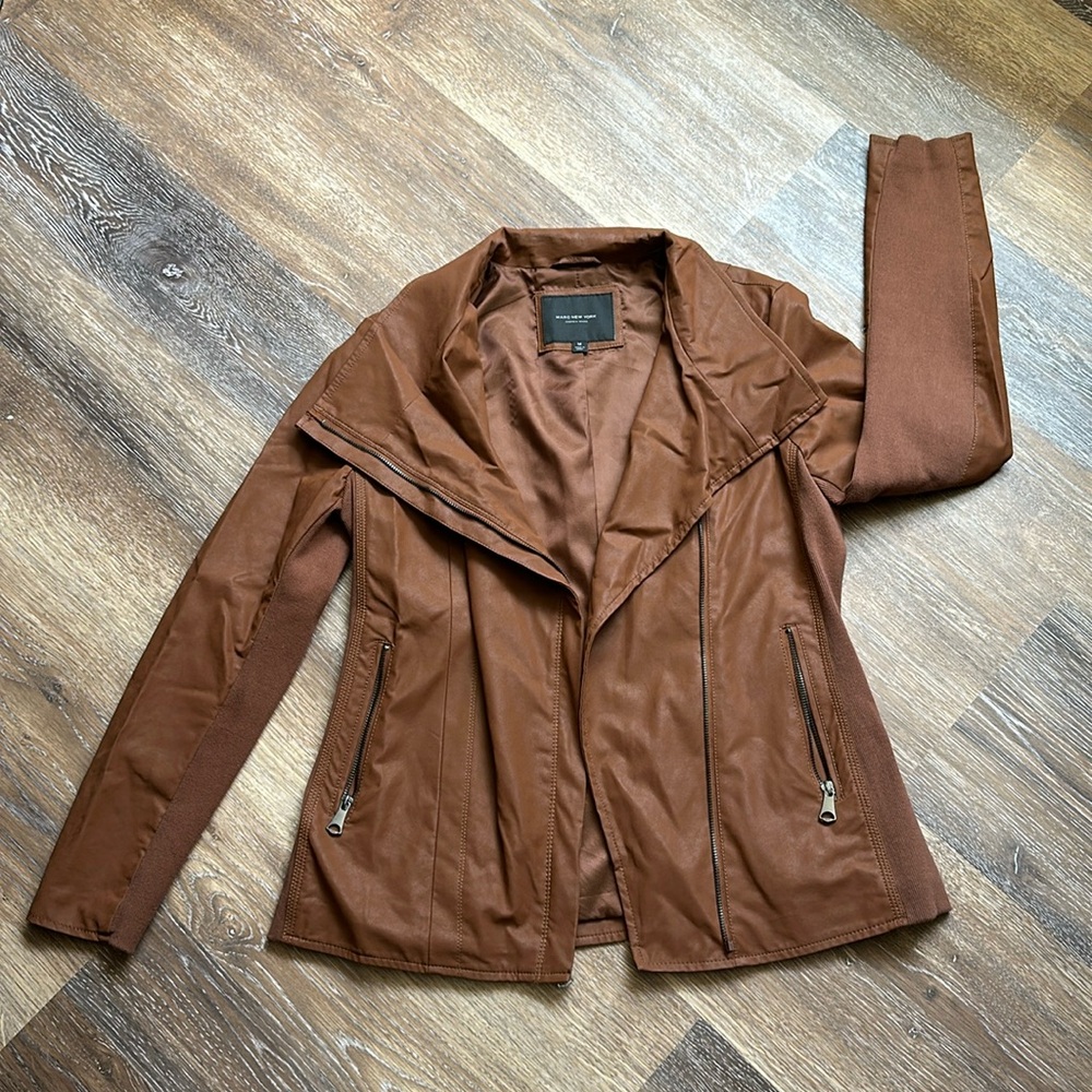 Tan Brown Leather Jacket